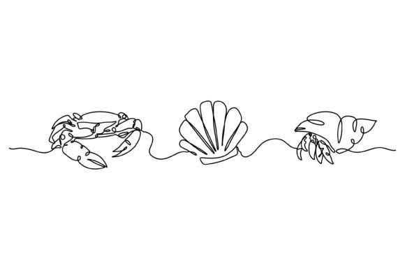 Continuous Line Design of Hermit: Graphics & Illustrations for Handmade Makers