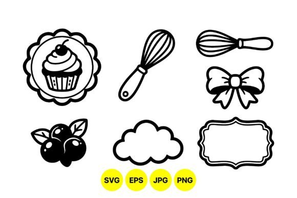 Cute Baking Clipart Collection: Graphics & Illustrations