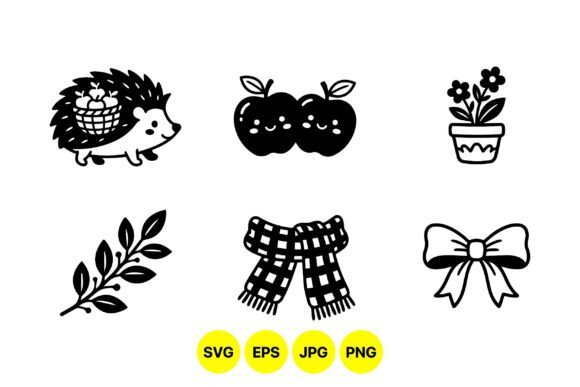 Cute Forest Animal Clipart Set: Graphics & Illustrations