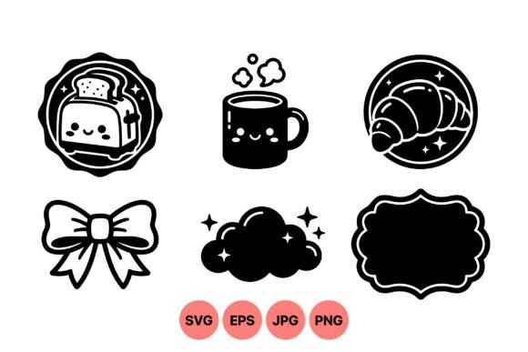 Cute Kawaii Breakfast Clipart