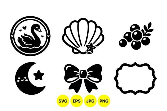 Cute Silhouette Clipart Collection: Graphics & Illustrations for Whimsical Branding
