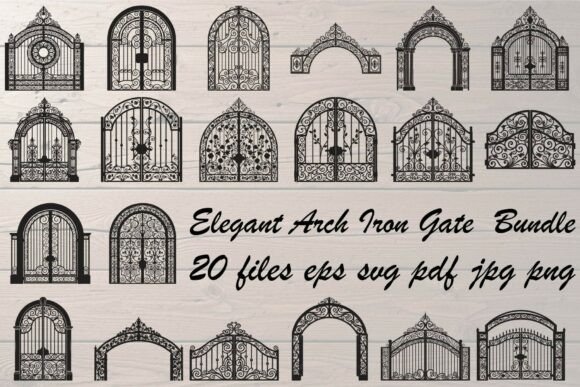 Elegant Arch Iron Gate Bundle