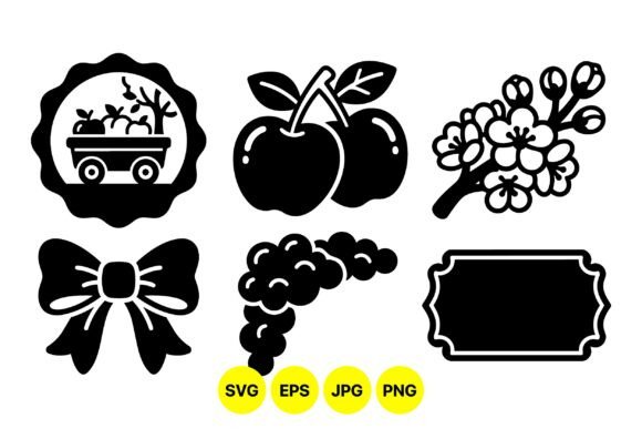 Farm Fresh Vintage Clipart: Graphics & Illustrations for Authentic Editorial Design