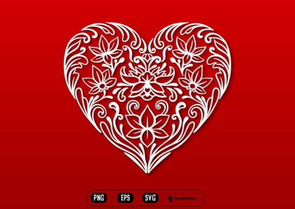 Valentine Heart Outline SVG: Graphics & Illustrations