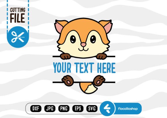 Woodland Animal Name Board – Fox SVG Graphics