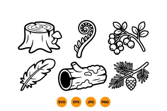 Woodland Nature SVG Icons